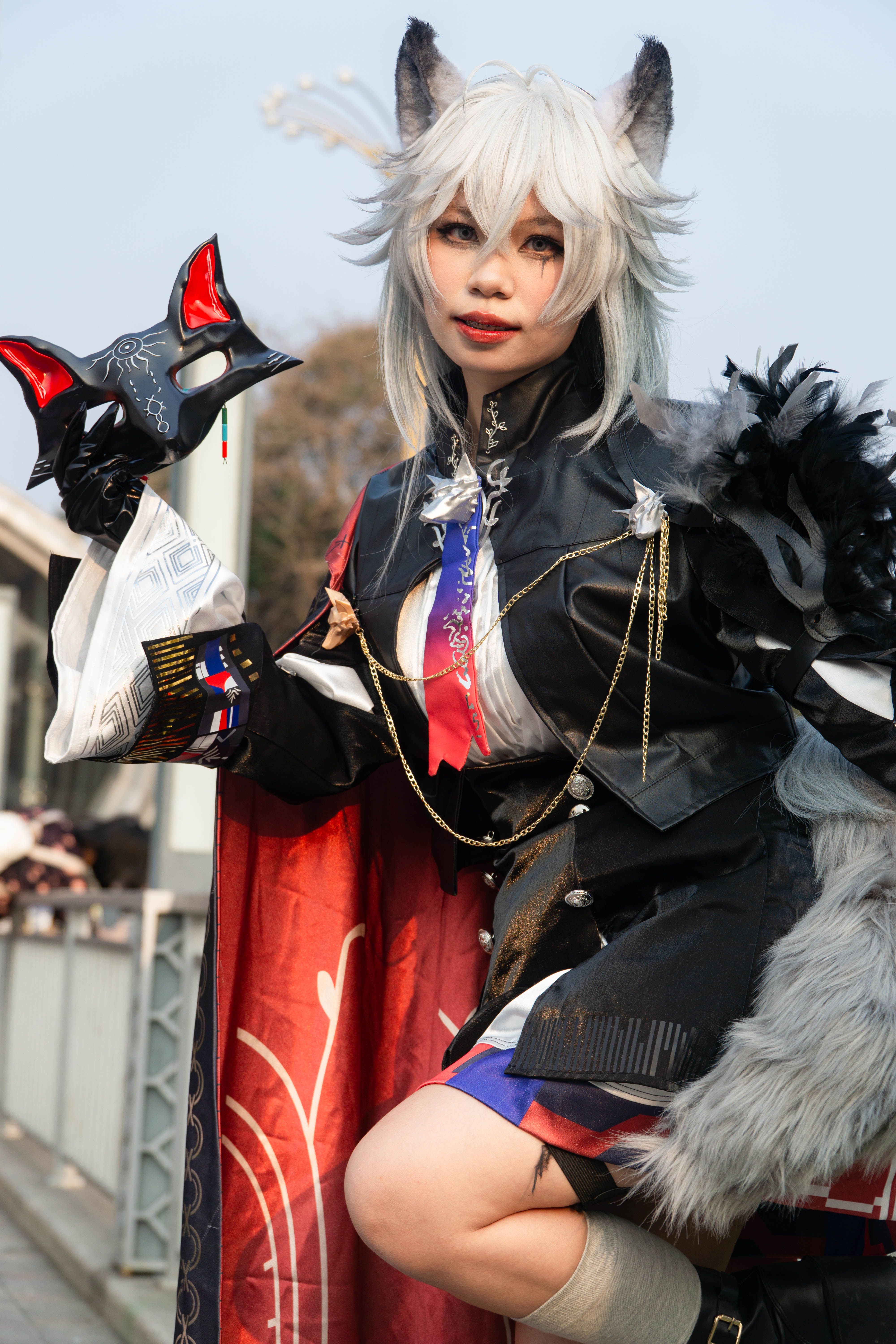Fantasy Cosplay with Fox Ears and Mask · Free Stock Photo