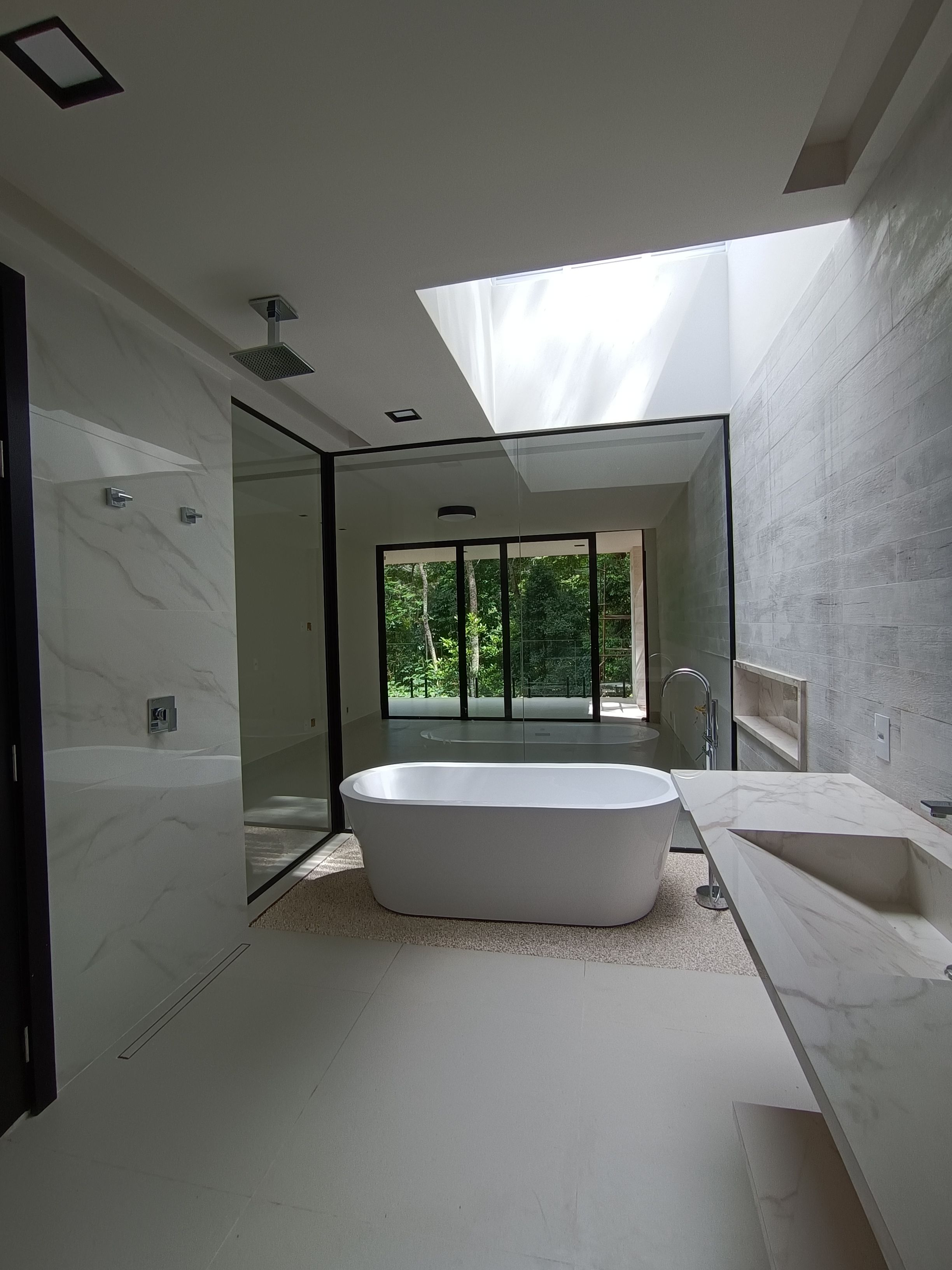 Modern steam room with contemporary design