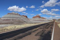 Scenic Road Through Petrified Forest National Park