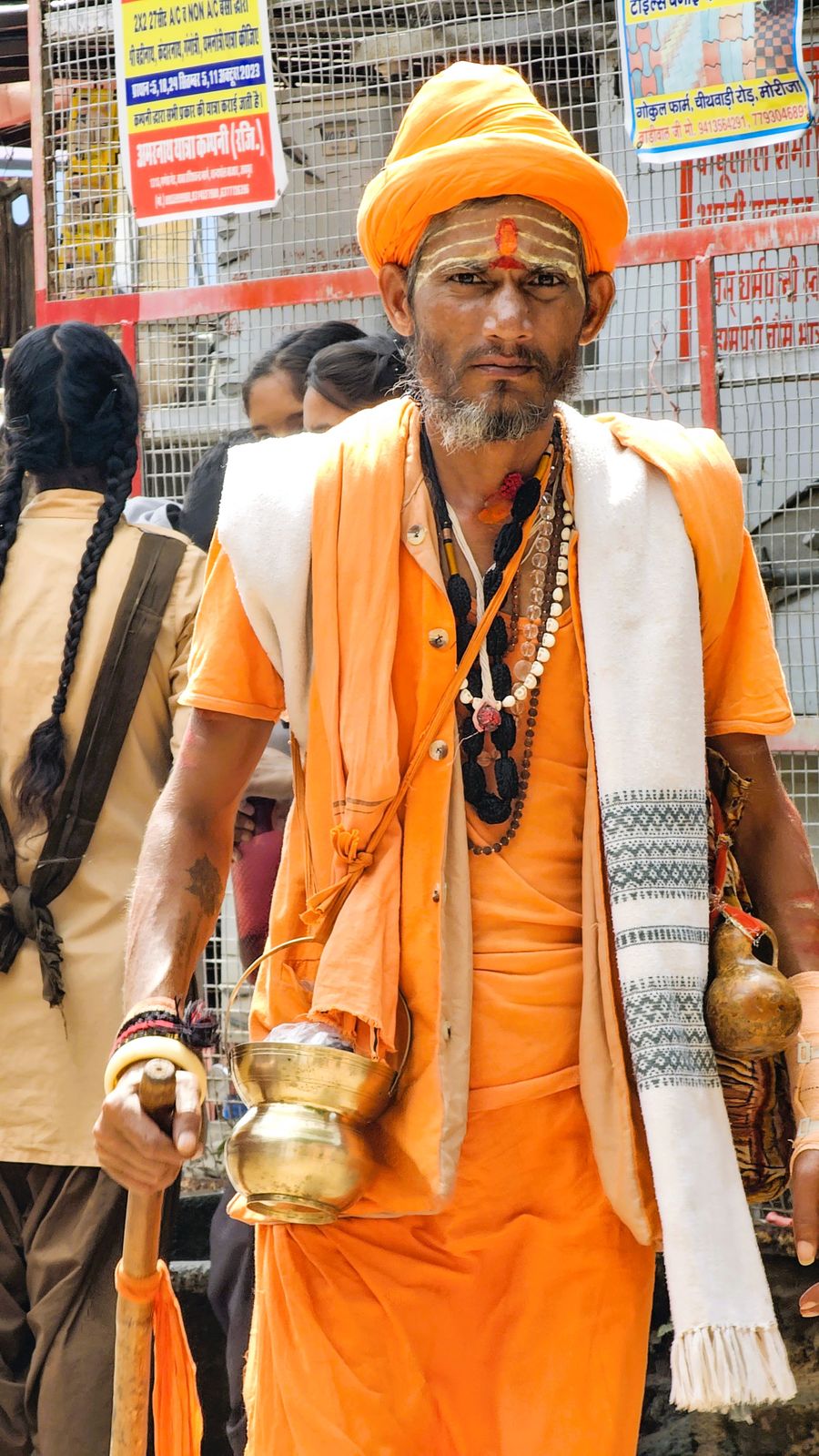 Traditional Hindu Pandit in ceremonial setting