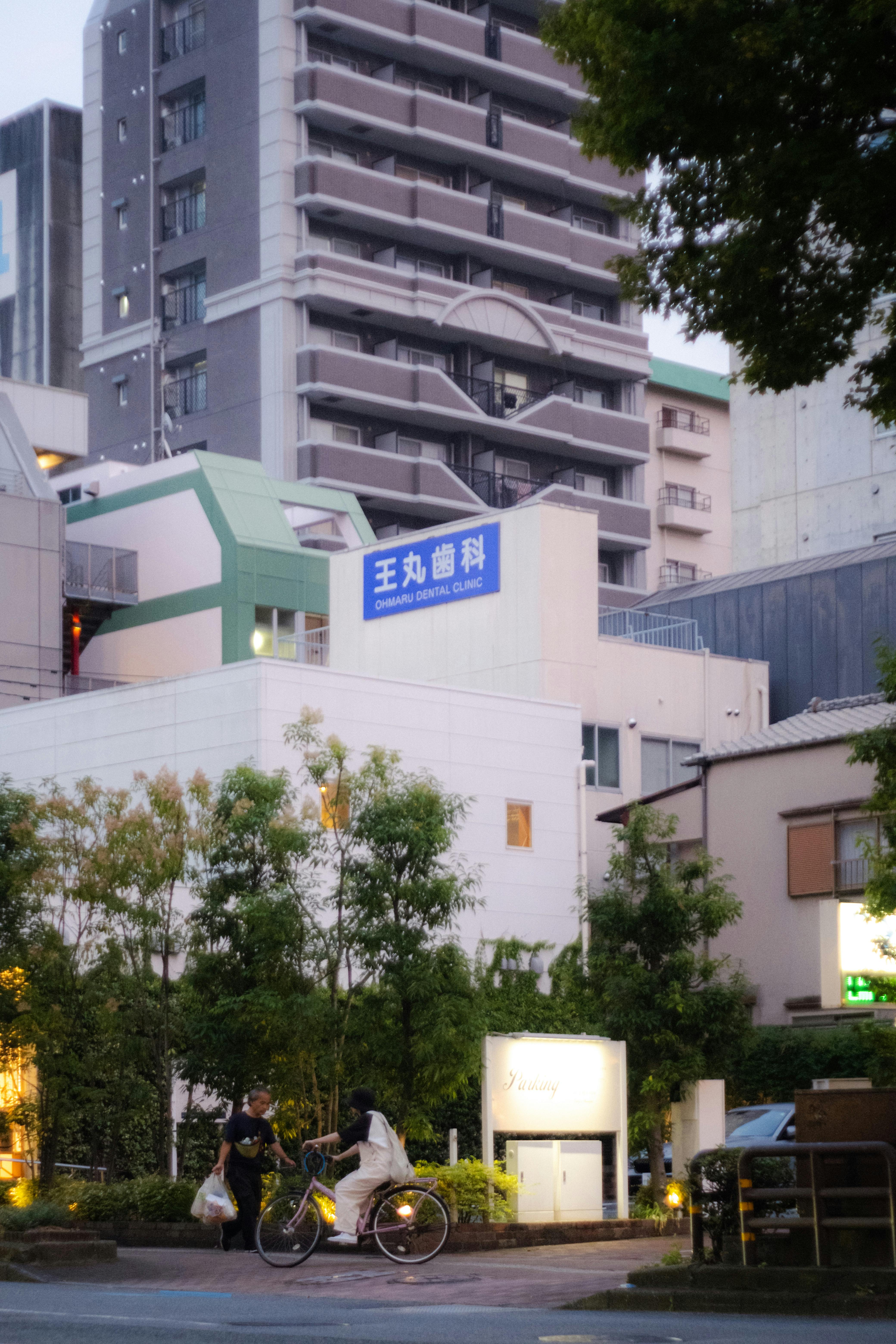 자전거 도로를 즐기는 사람들