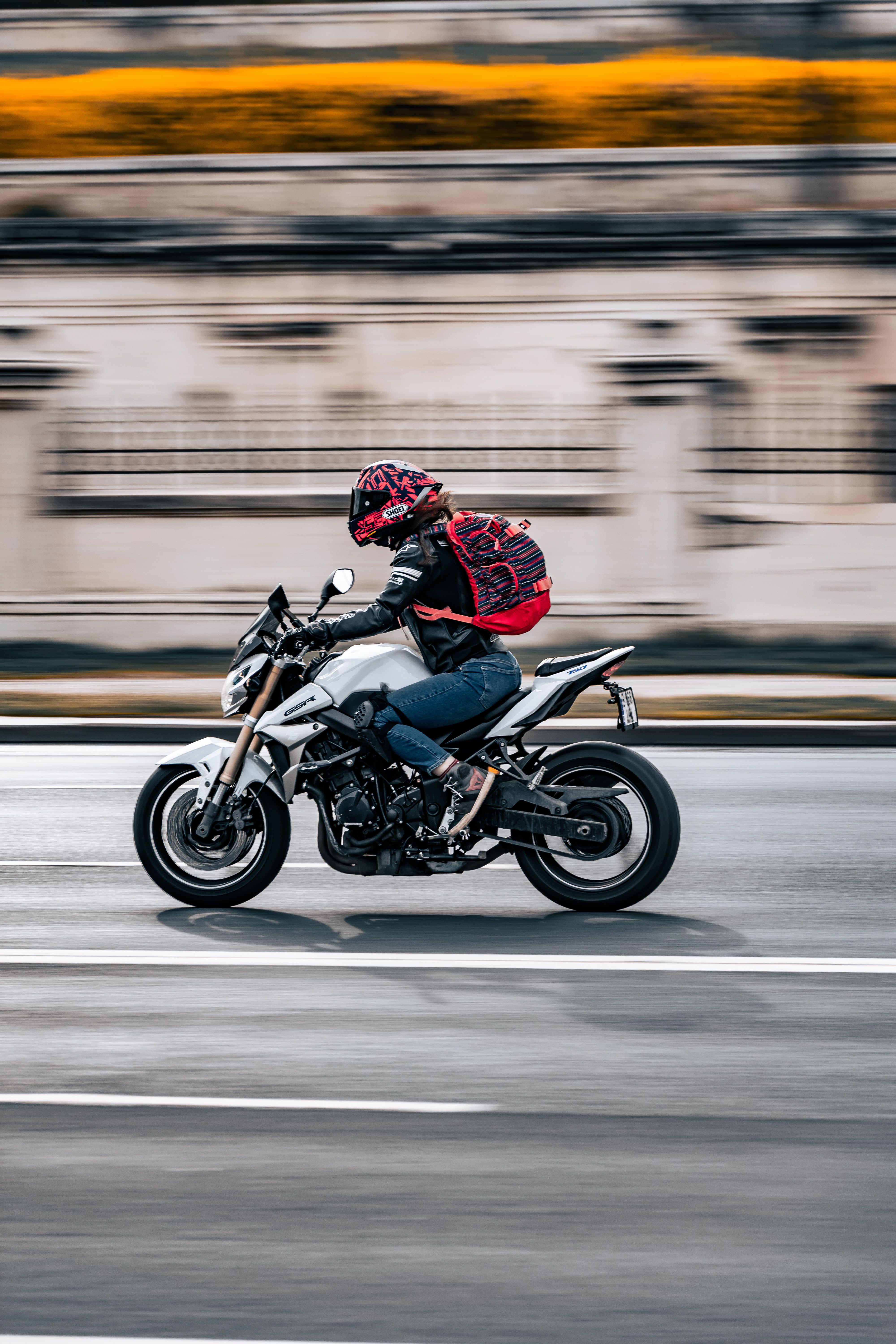 Man Riding a Yamaha MT-07 Motorcycle on the Rear Wheel · Free Stock Photo