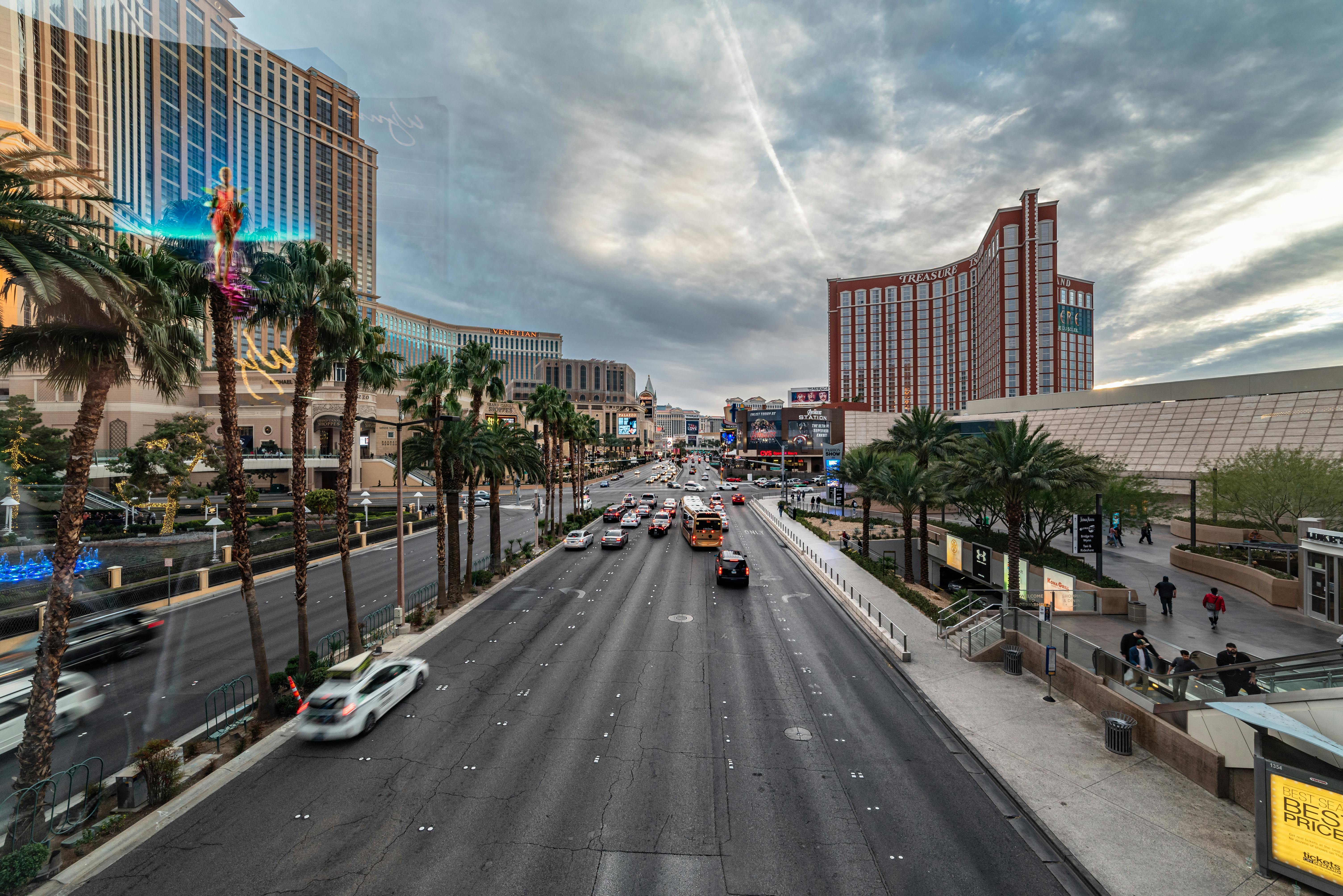 Vibrant urban street in the Las Vegas Arts District - new construction apartments near me