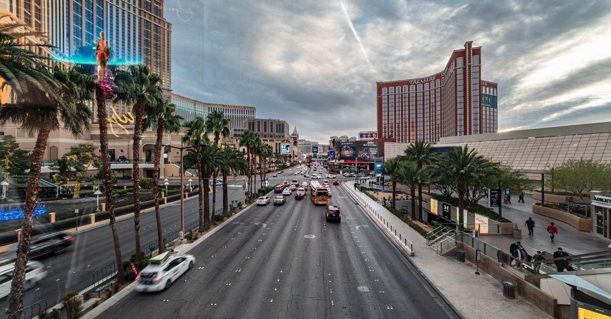 Waymo robotaxi Las Vegas Strip