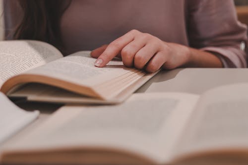 Free Woman Reading Book Stock Photo