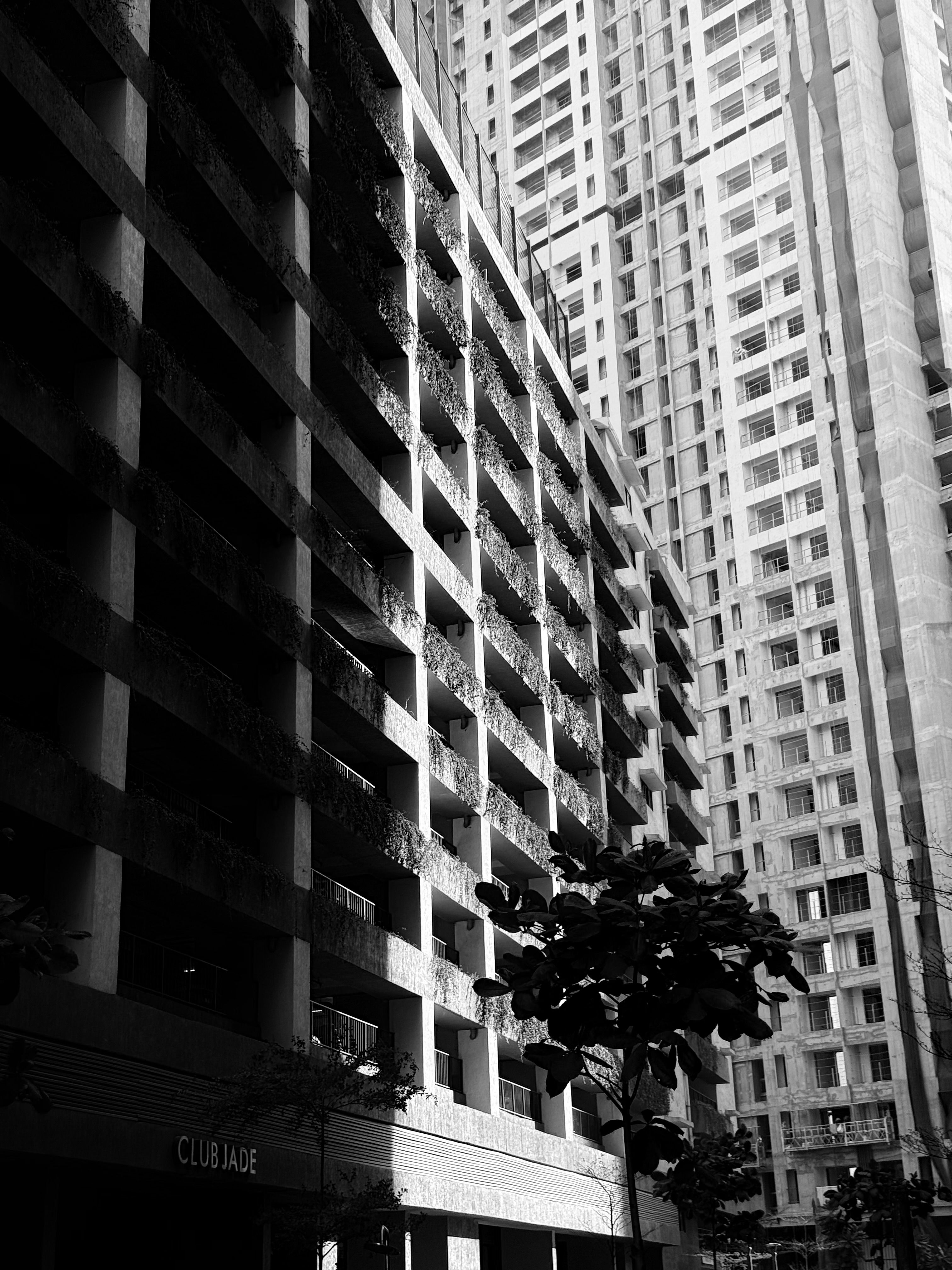 Grayscale Photo of a High Rise Building · Free Stock Photo