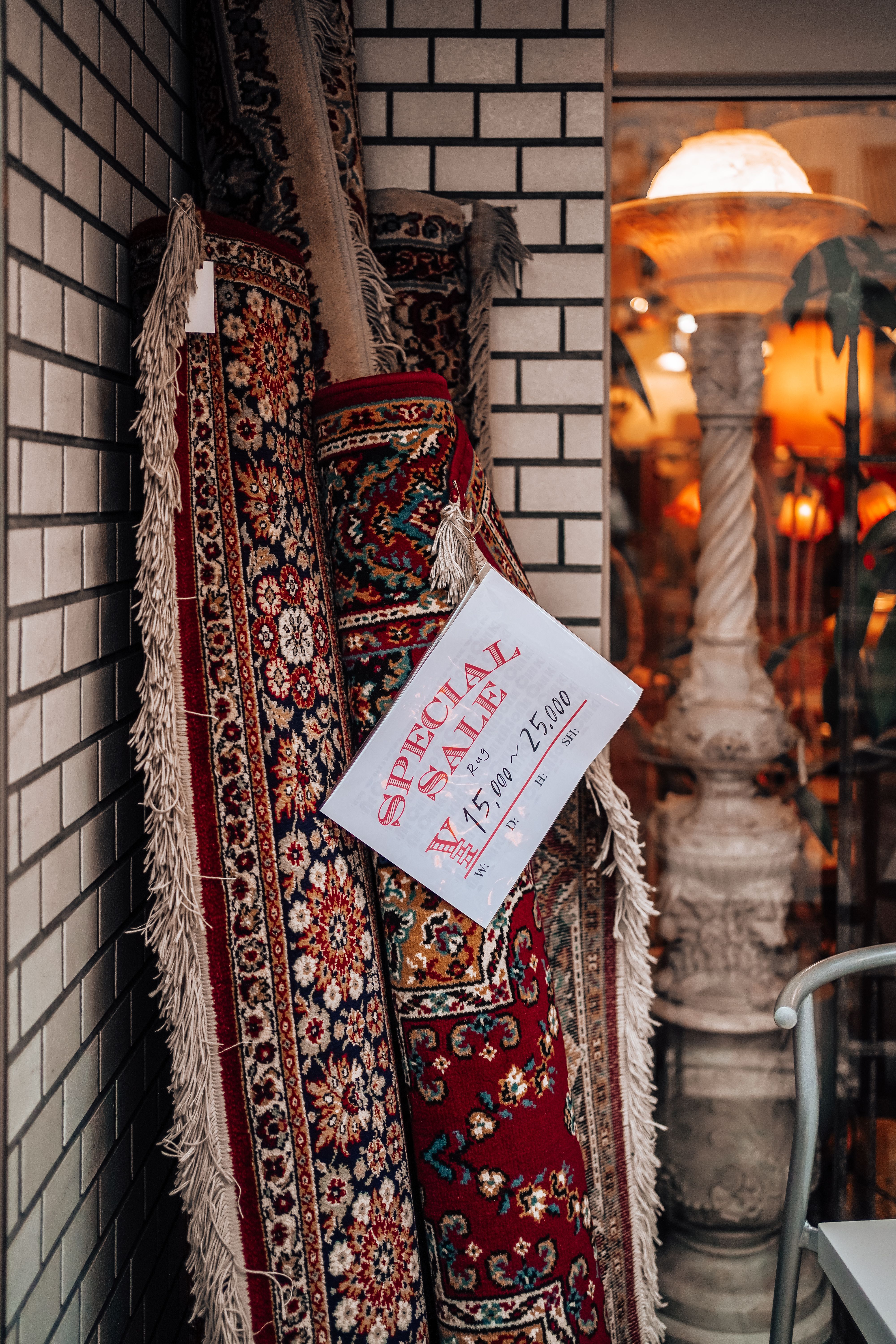 Vibrant Oriental Rugs on Display in Japanese Market · Free Stock Photo