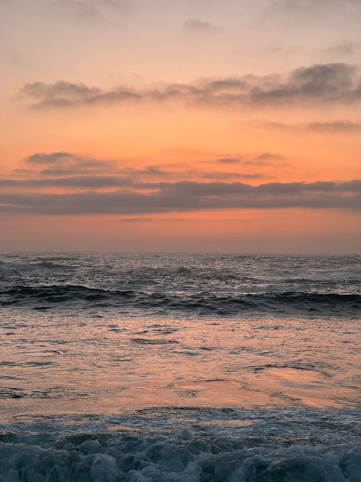 Serene Sunset Over Calm Ocean Waves · Free Stock Photo
