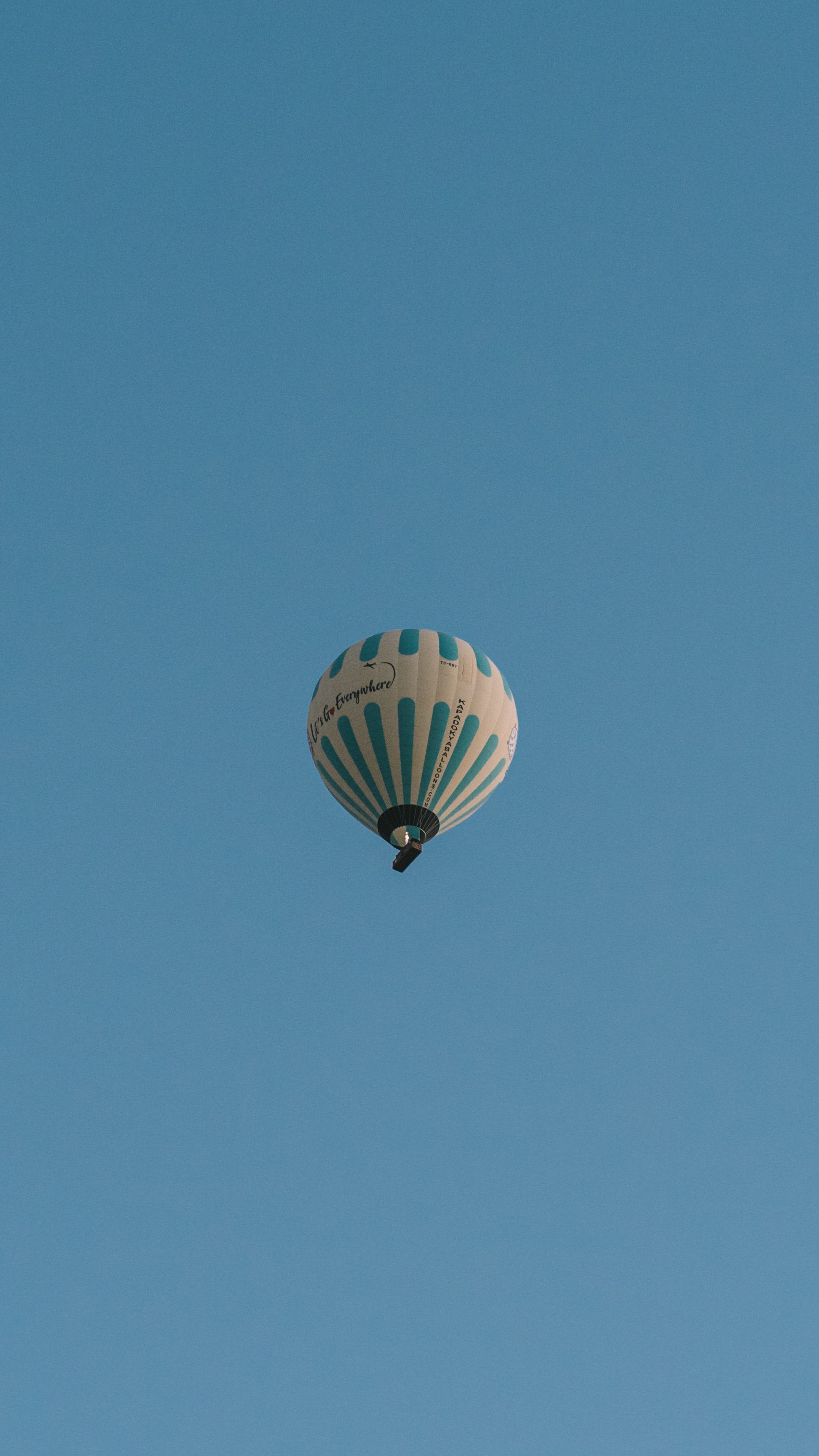 Colorful Hot Air Balloon in Clear Blue Sky · Free Stock Photo