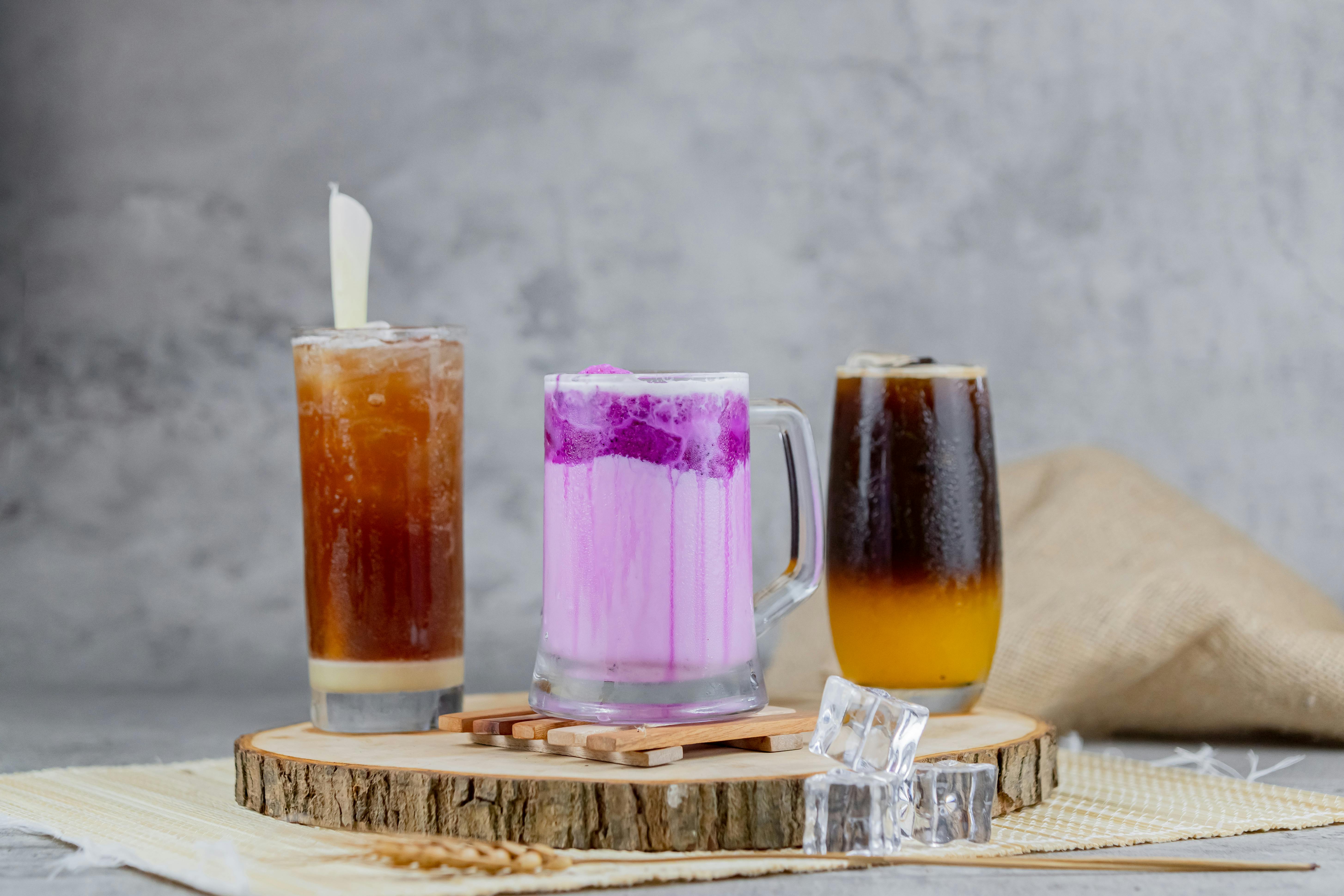 a closeup of an alcoholic drink at a bar
