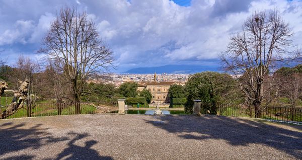 Grădinile Boboli din Florența, vedere panoramică