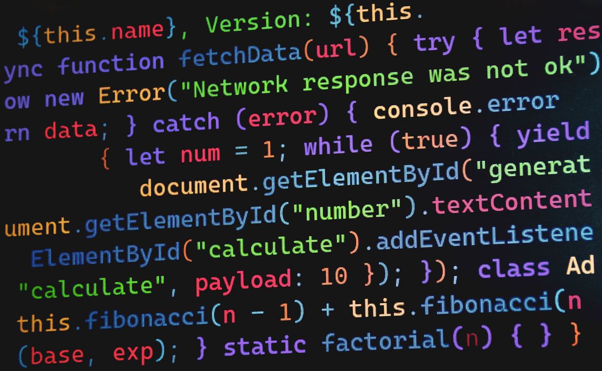 Visualización De Código Java Script Colorido En Pantalla · Foto de ...