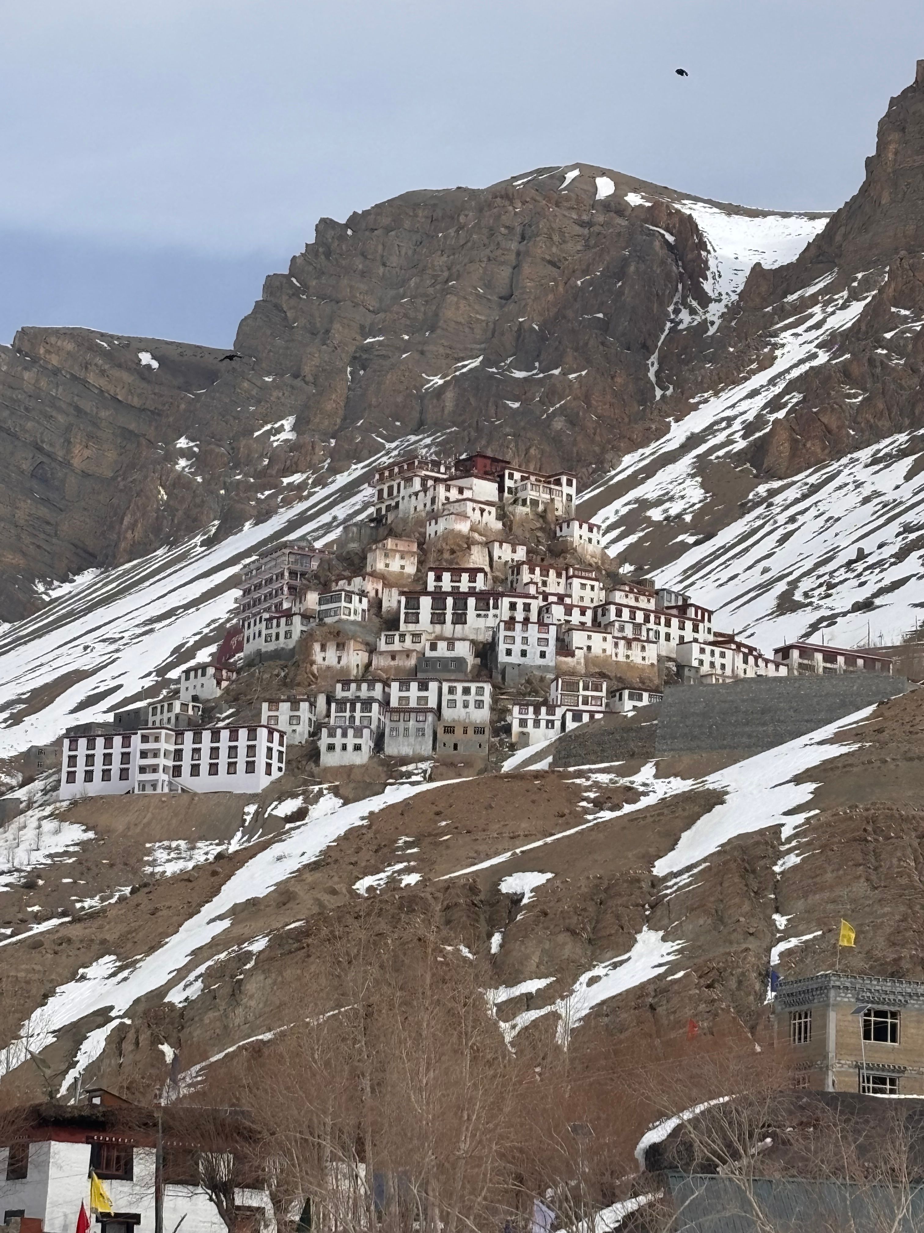 Scenic View of Key Monastery in Spiti Valley · Free Stock Photo