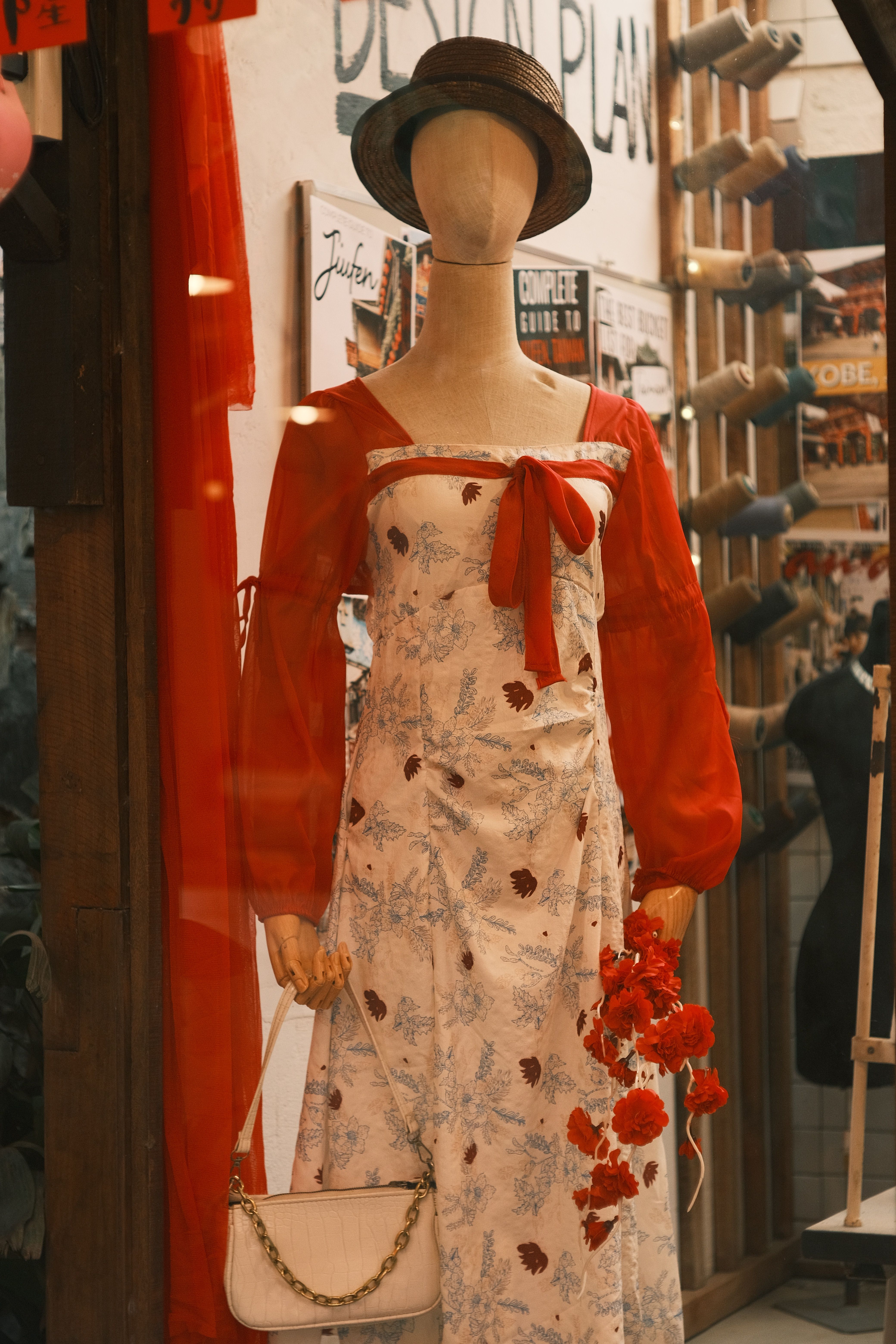 Vestido Floral Vermelho