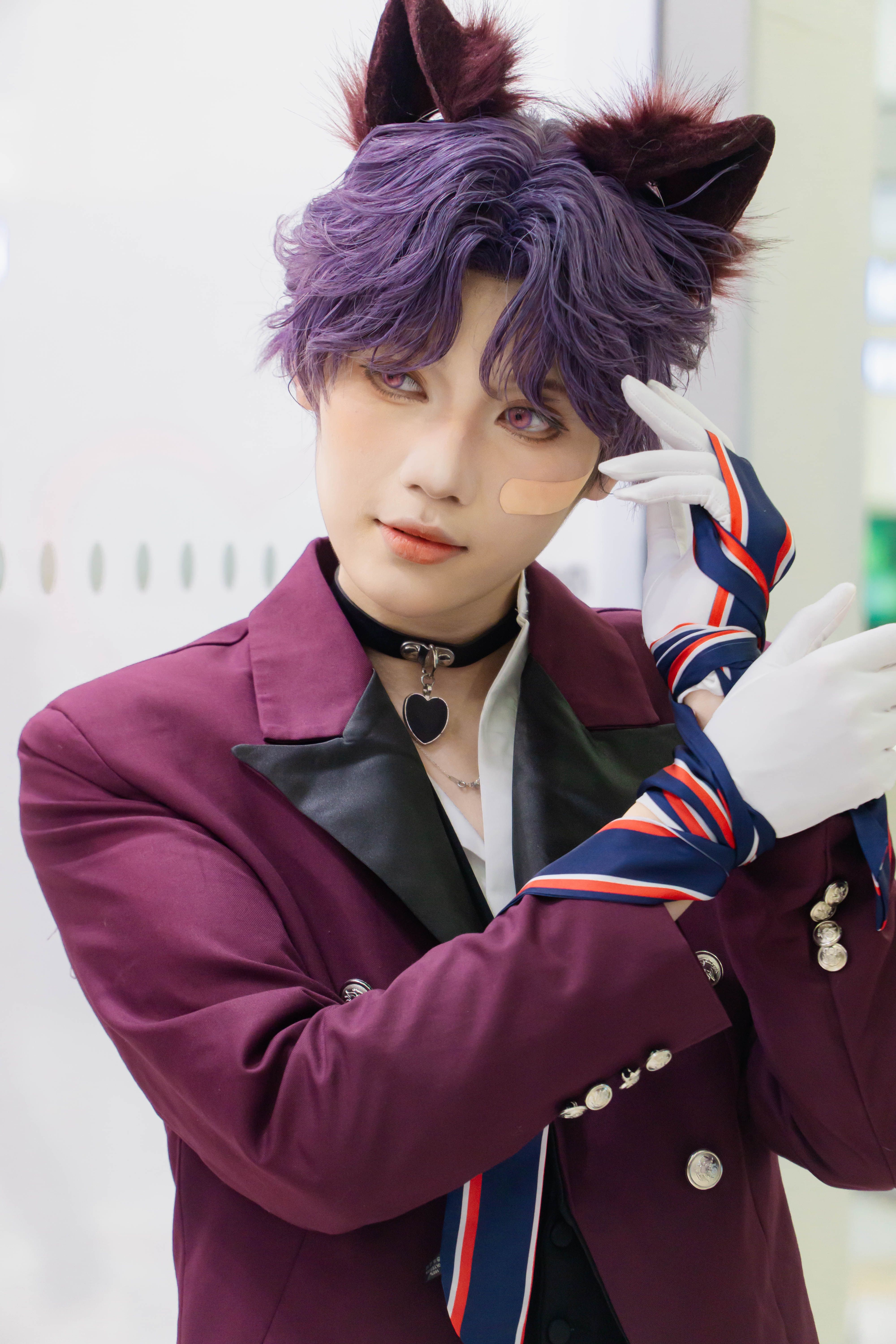 Vibrant Cosplay with Ears and Purple Hair · Free Stock Photo