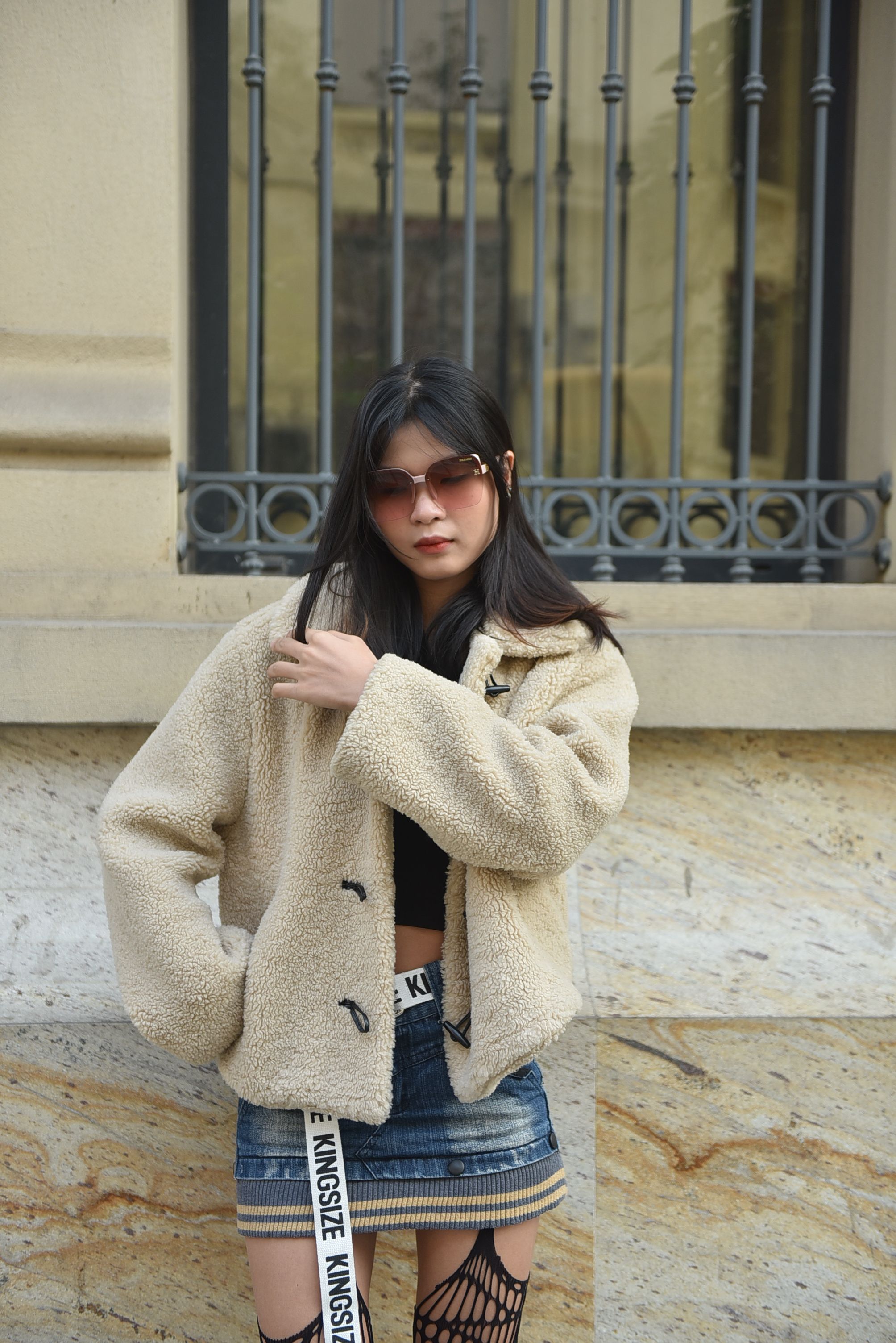 Saia Jeans Longa