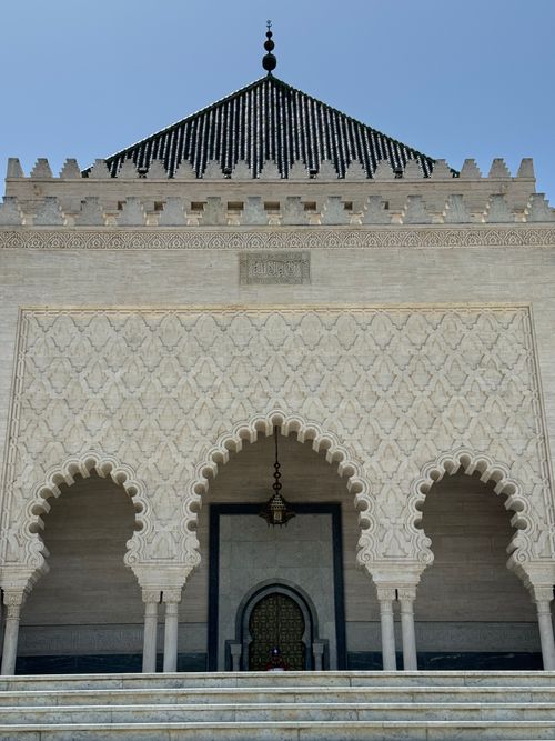Free Beautiful Moroccan architecture showcasing intricate Islamic art in Rabat, Morocco. Stock Photo