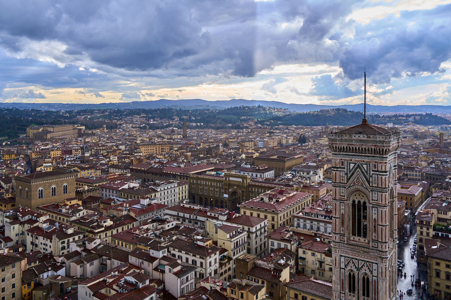 Florence Italy panoramic skyline view