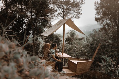 Couple Sitting at the Table