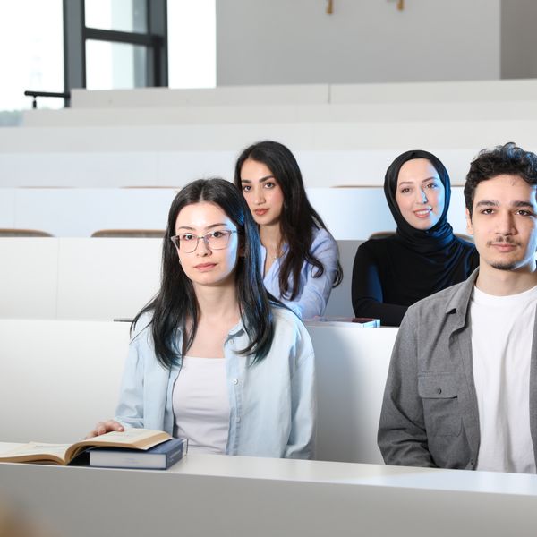 University students in a lecture hall