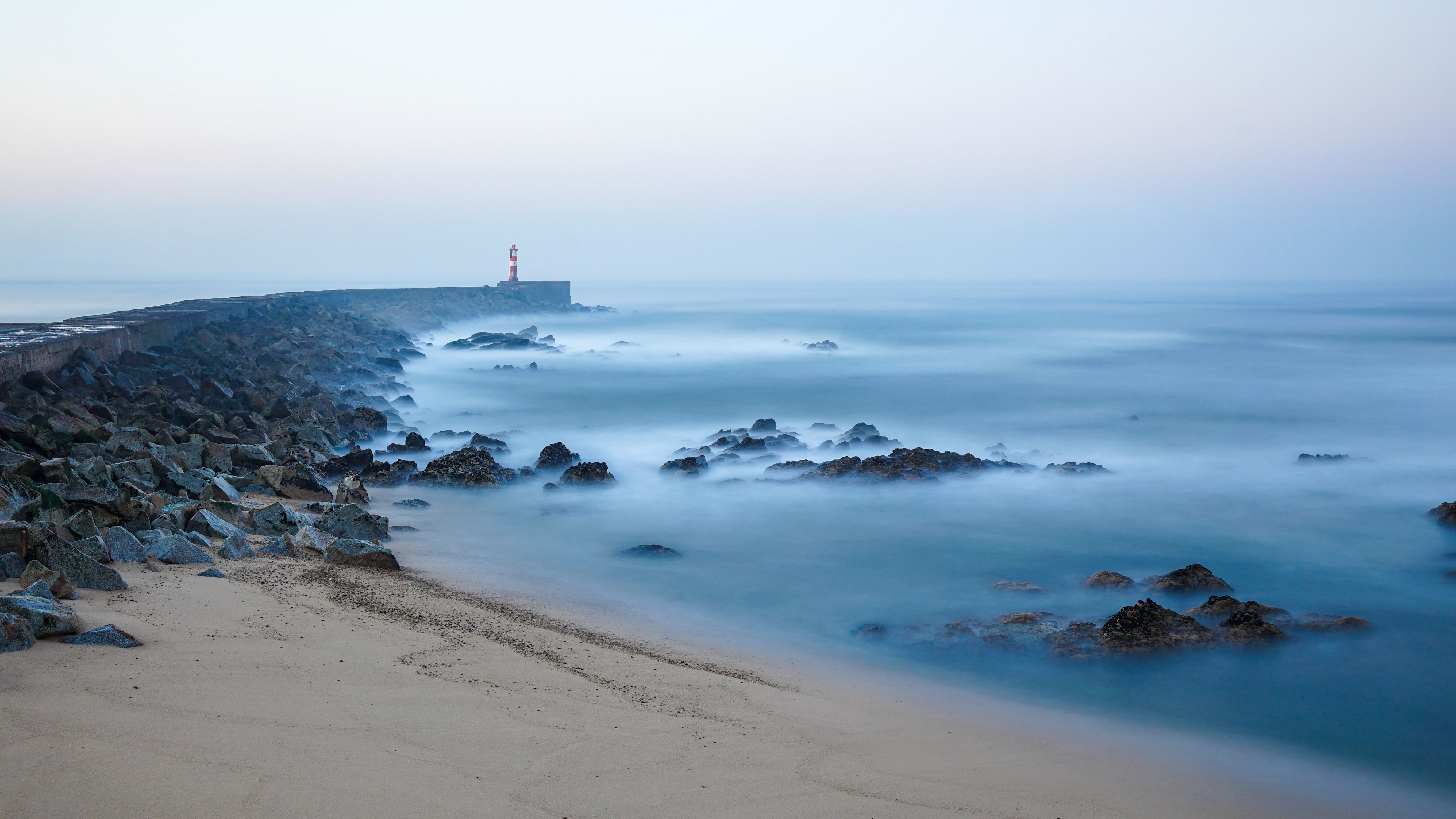 lighthouse coastal rocks path