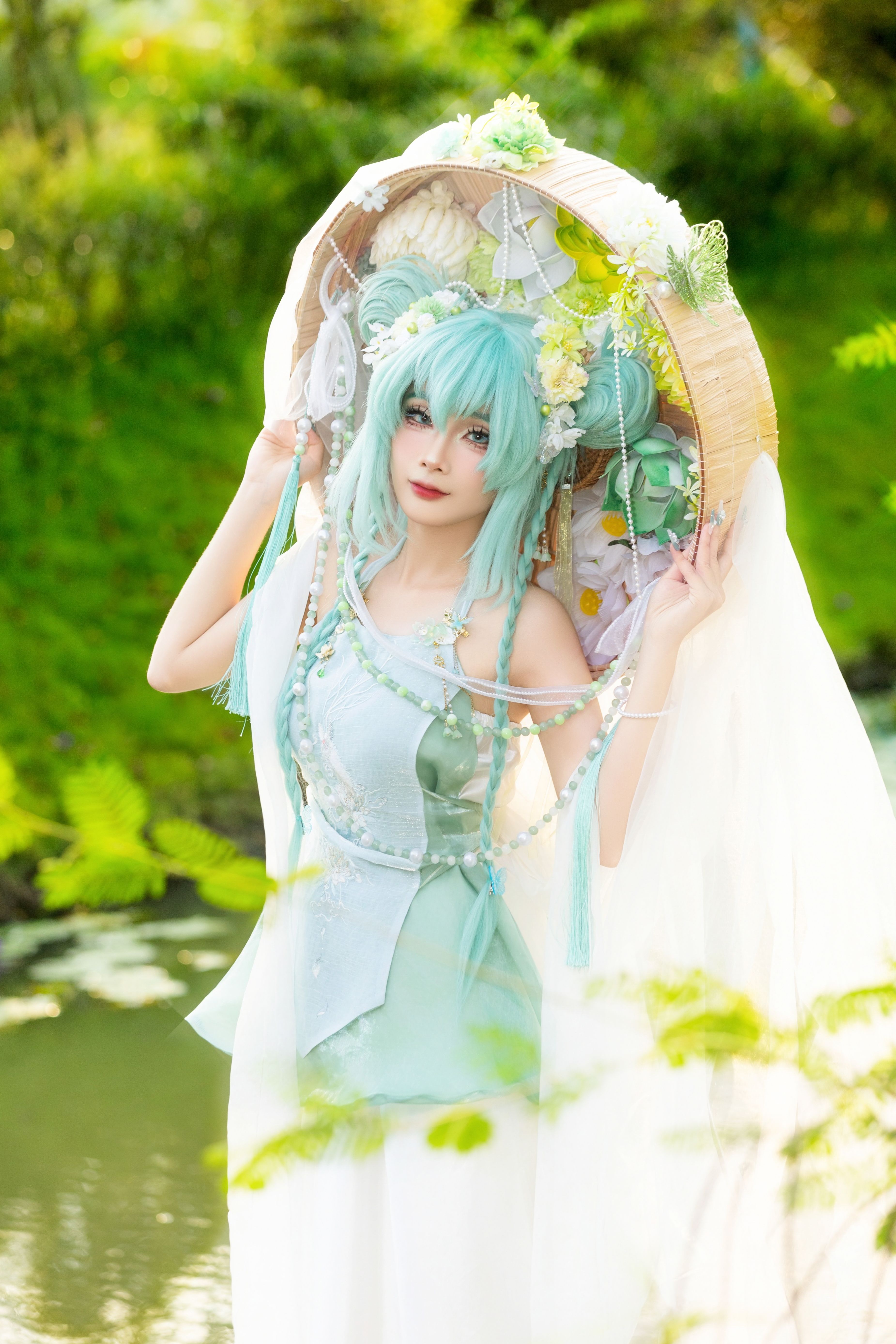 Elegant Cosplay in Enchanting Outdoor Setting · Free Stock Photo