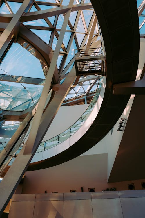 Low Angle Photo of Building Interior