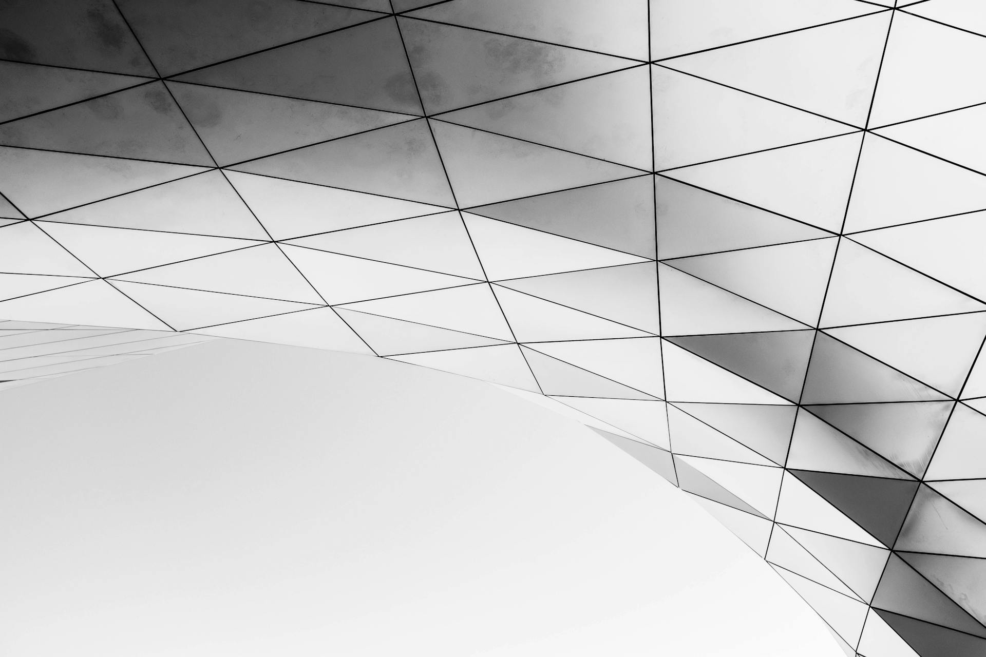 Monochrome Photo of Shapes Square and Triangle Digital Wallpaper