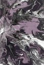 Abstract Fluid Art with Purple and Black Swirls