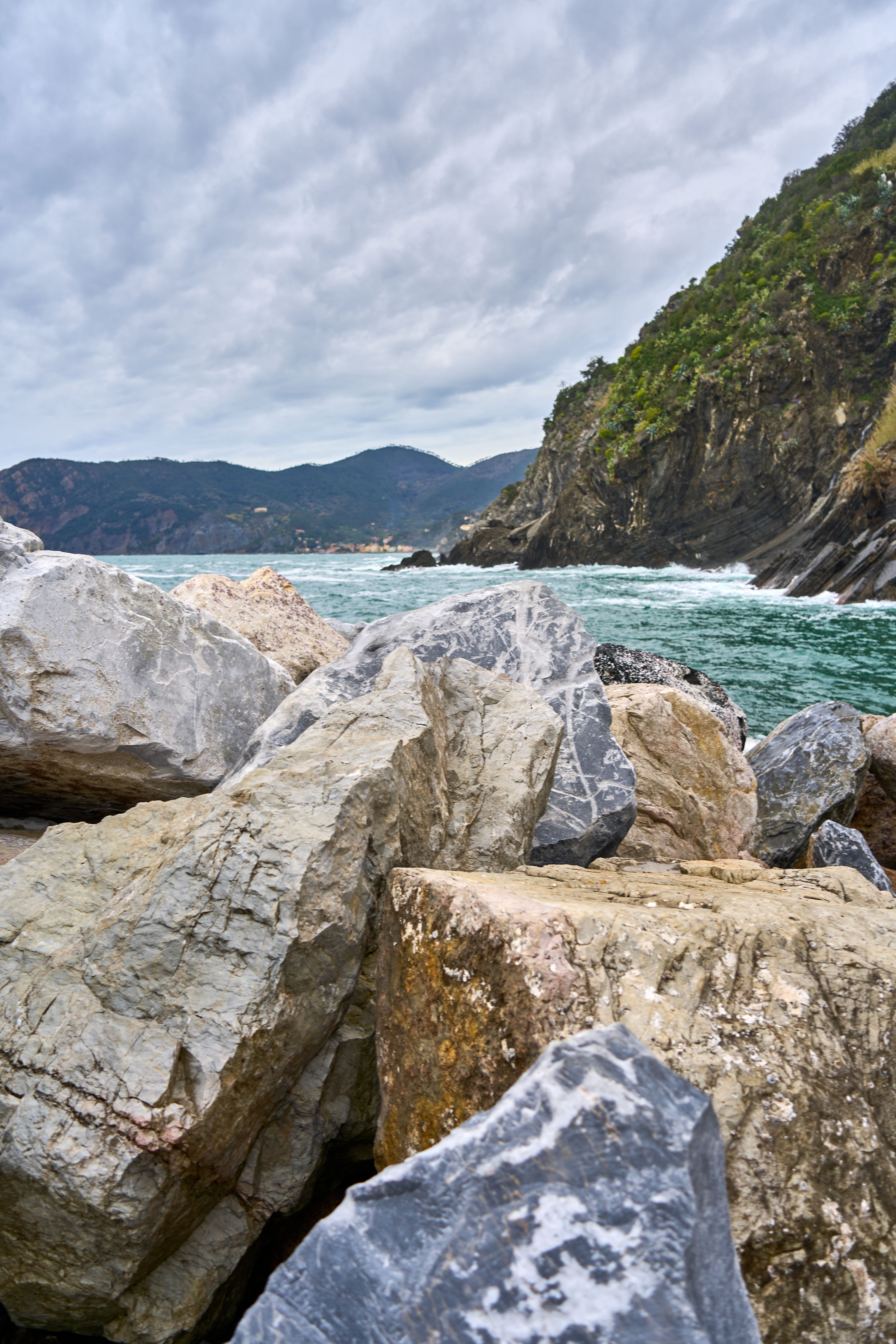 Scenic Rocky Coastline with Dramatic Clouds · Free Stock Photo