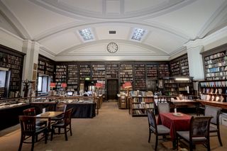 A grand library reading room — photo by Michael D Beckwith on Pexels