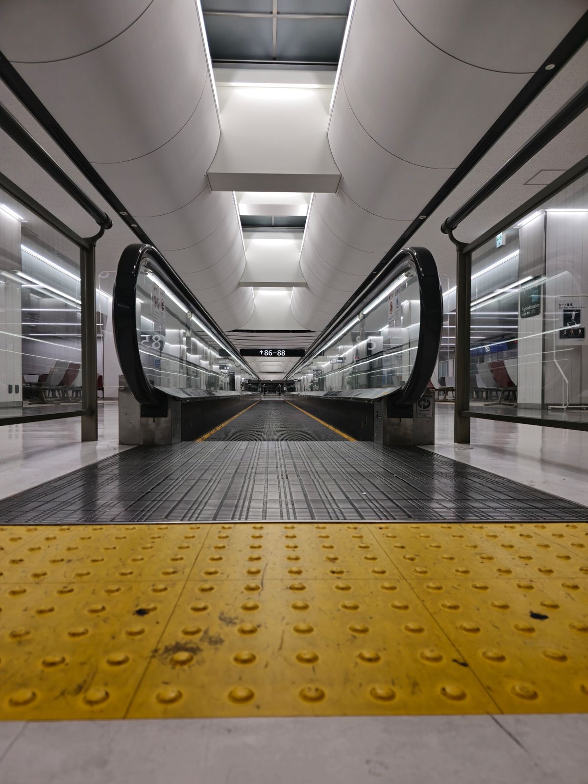 Modern airport terminal at Narita Airport in Japan where pocket WiFi routers can be rented on arrival