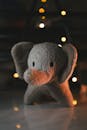 Cozy Plush Elephant Toy with Fairy Lights