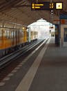 Berlin U-Bahn Station with Trains on Platform