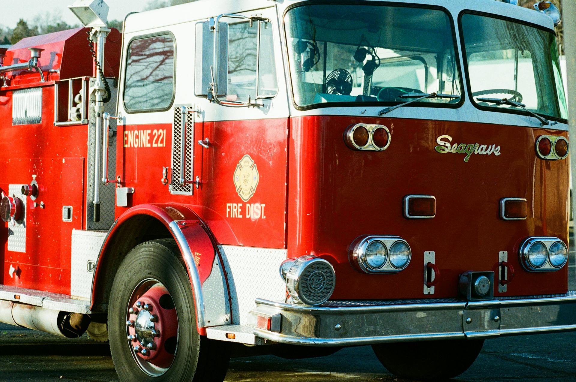 Explore this classic Seagrave fire truck captured in vibrant detail in Kennesaw, Georgia.