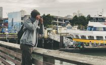 A man taking photos