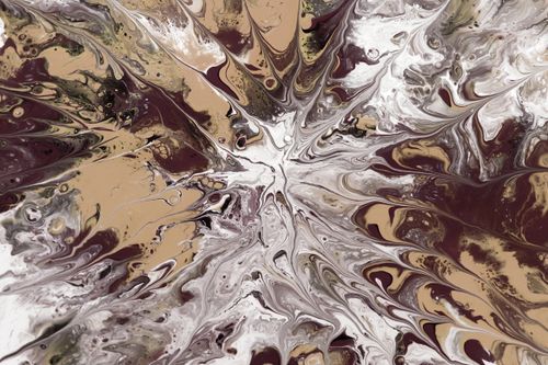Free Dynamic abstract painting featuring earthy swirls and bold contrasts, perfect for modern art enthusiasts. Stock Photo