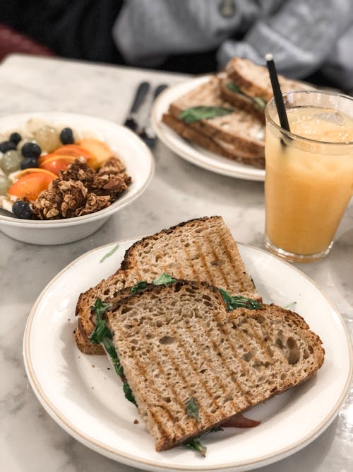 Free Photo of Bread on Plate Stock Photo