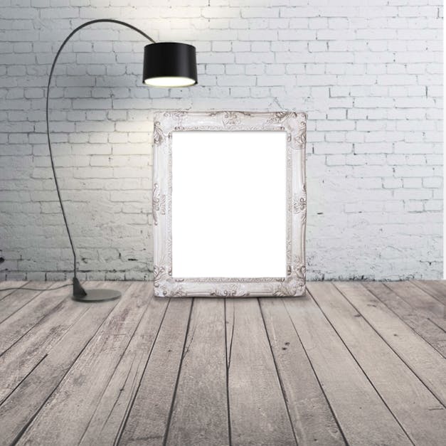 Free stock photo of black lamp, brick, frame