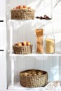 Organized Pantry Shelf with Fresh Produce