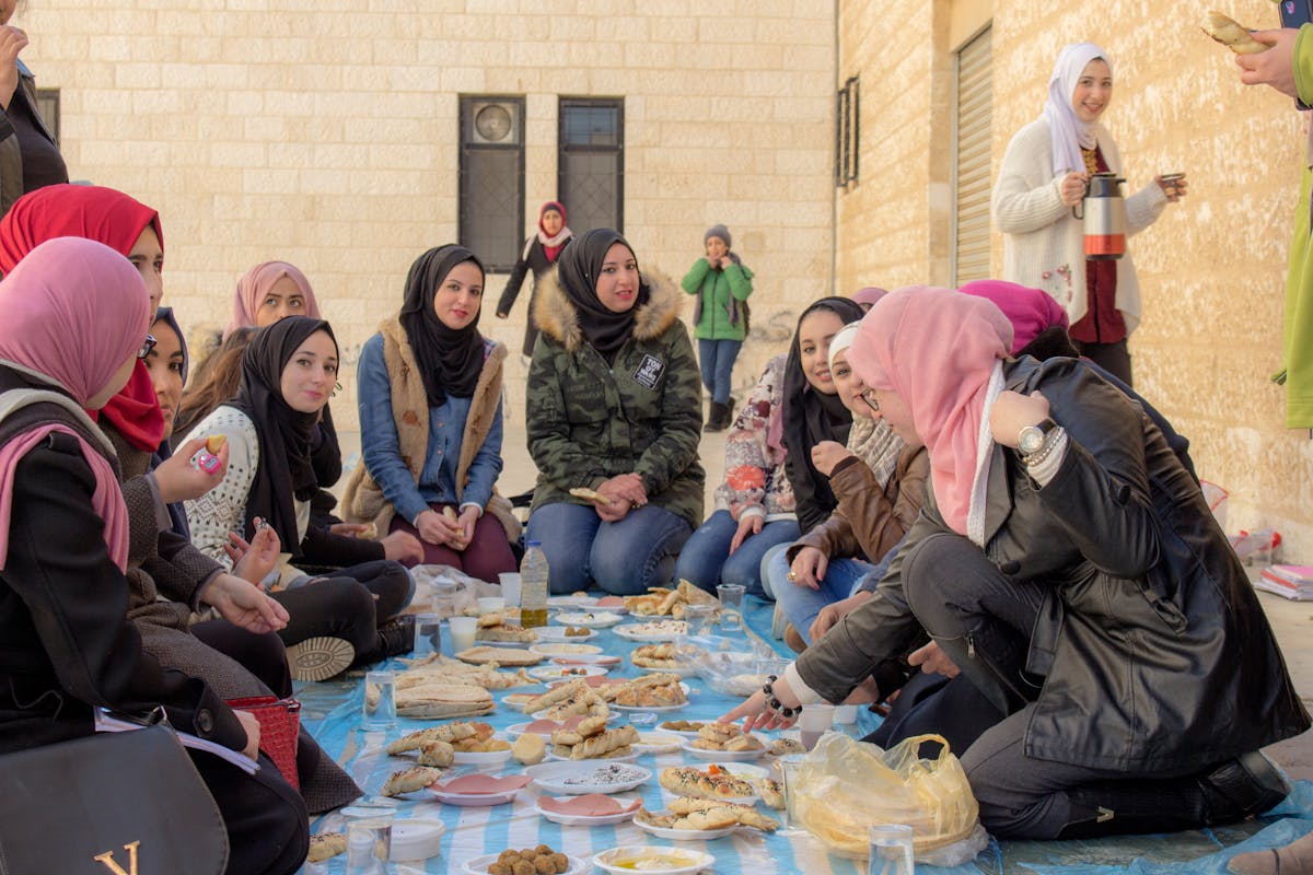 Old computer and CRT monitor on a desk with retro peripherals