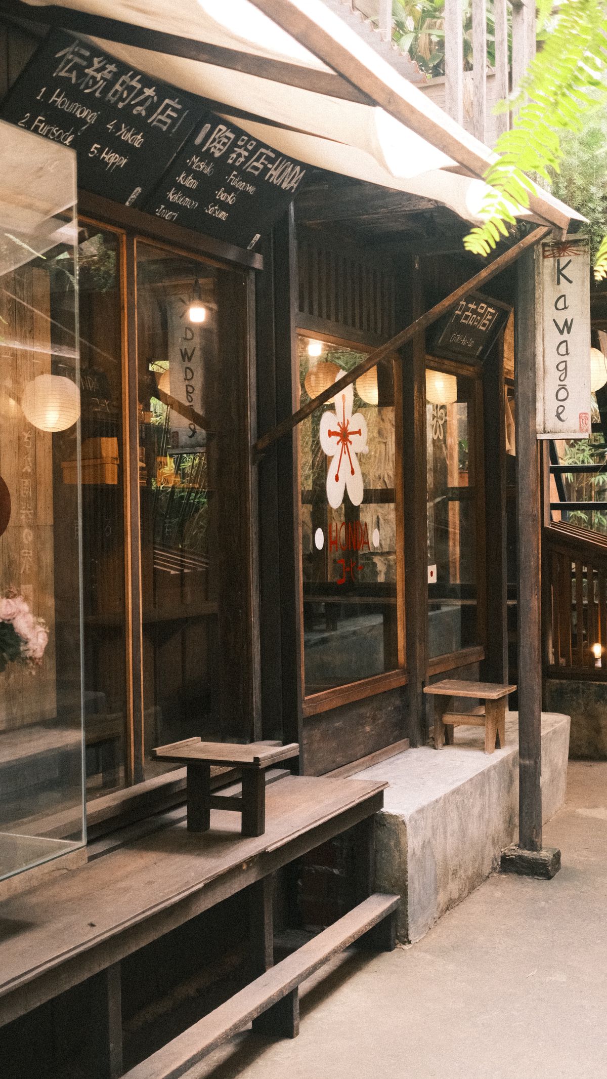 Charming Japanese shopfront in historic Kawagoe — the merchant district's characteristic storefront culture