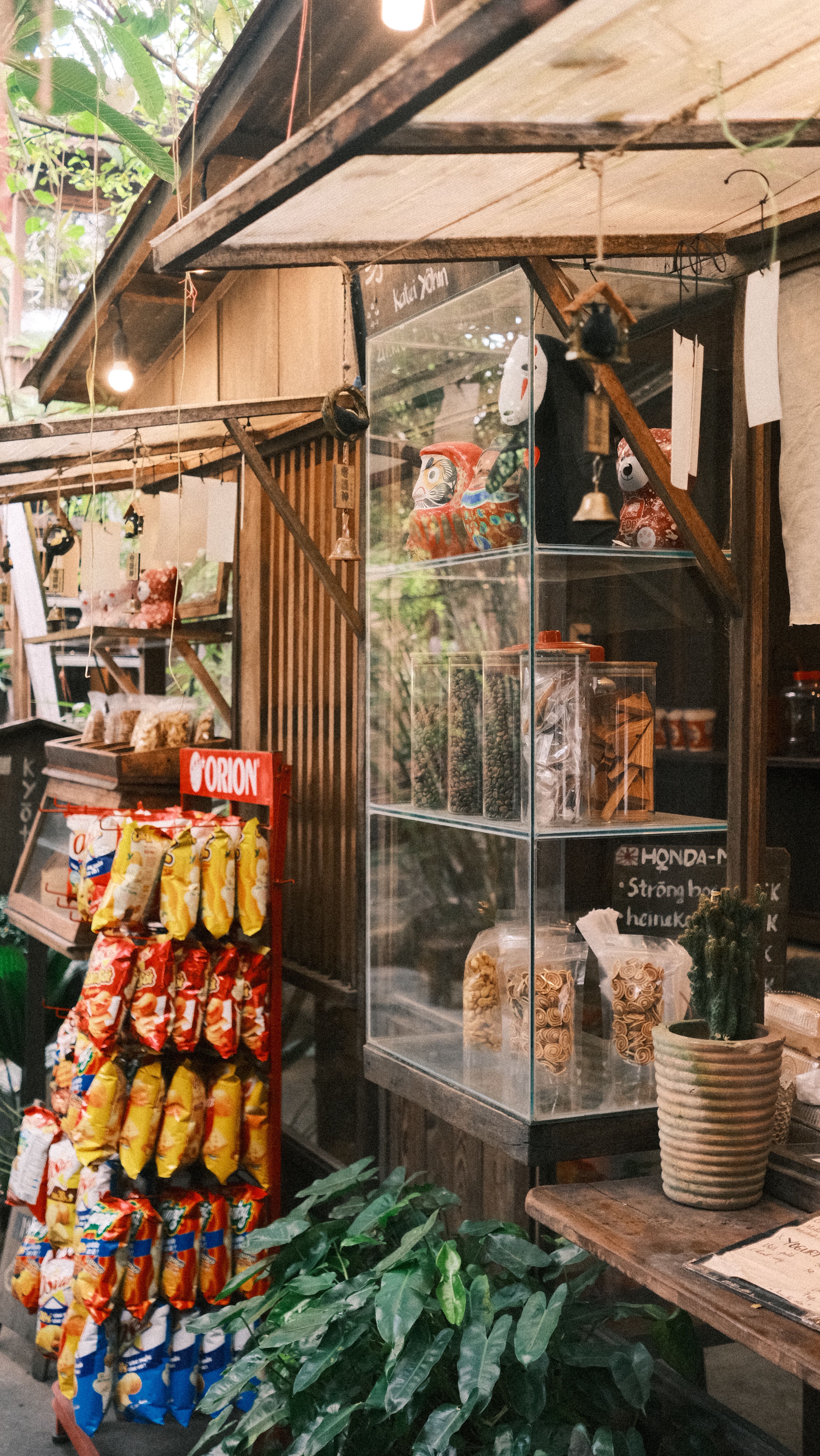 Charming Rustic Outdoor Market Stall Display