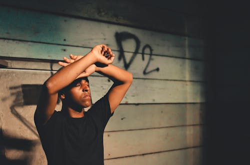 Photo Of Man Wearing Black Shirt