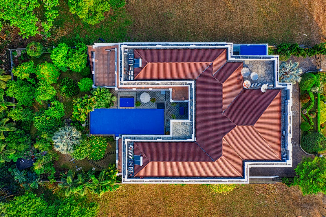 Free Top View Photo of House Stock Photo
