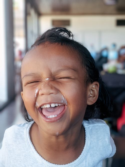 Giggling child