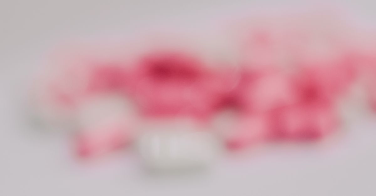 Close-up of a pink capsule