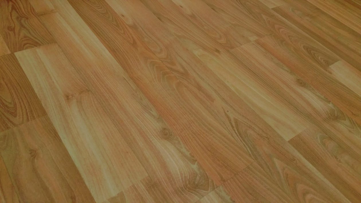 茶色の木製寄木細工の床