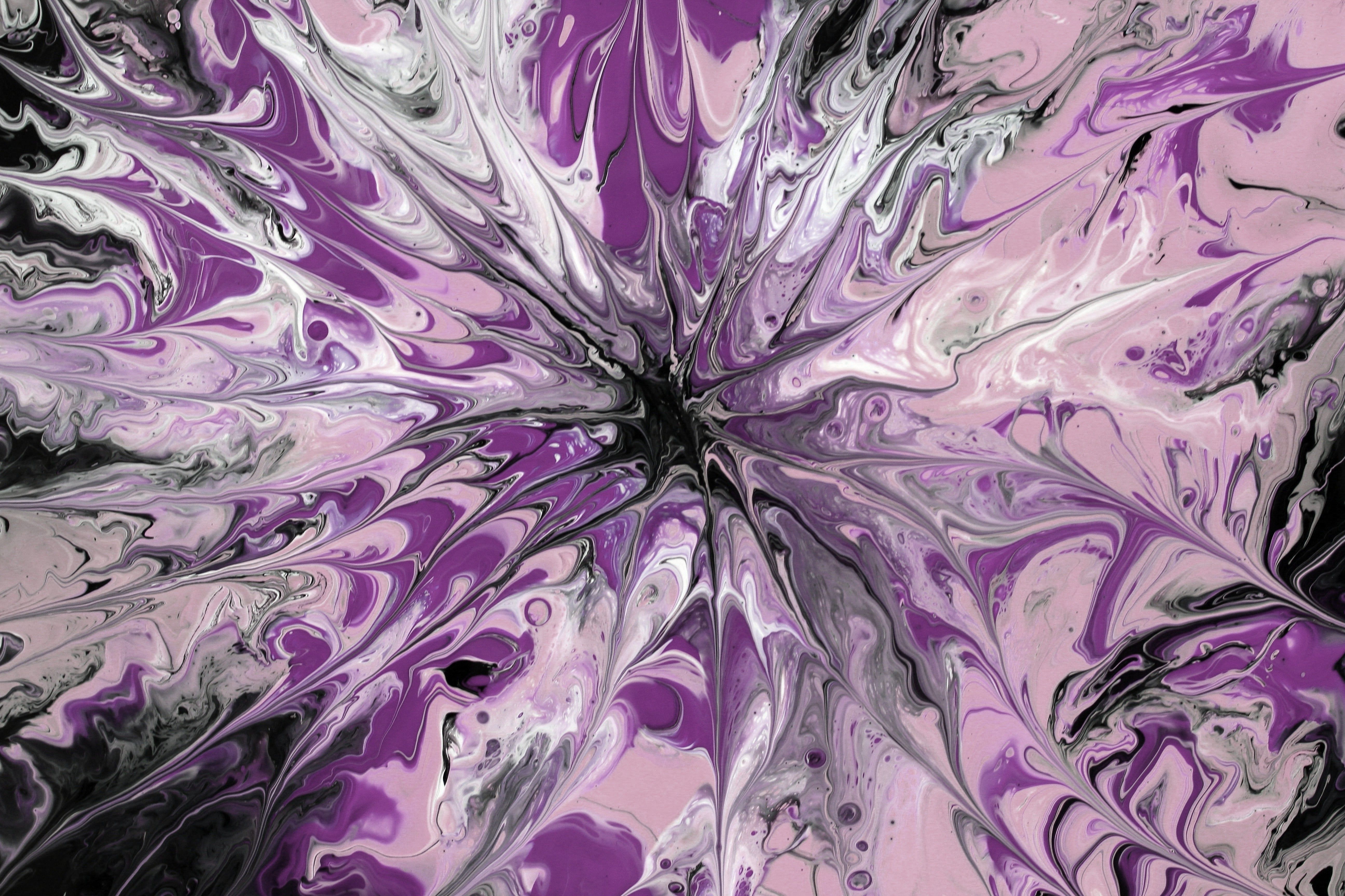 Vibrant Abstract Paint Splatter Art Free Stock Photo