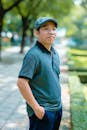 Portrait of Man in Park Setting in Bien Hoa